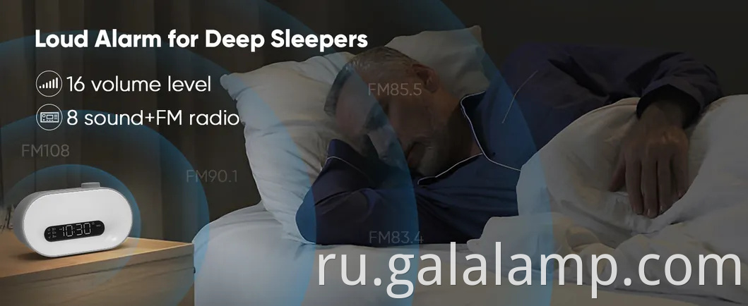 Bluetooth White Noise Sleep Monitor с будильником RGB